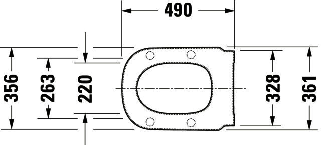 DU WC-Sitz D-Code ohne SoftClose Scharniere edelstahl, lang, weiß