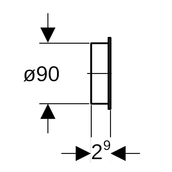 Geberit Schutzstopfen d90