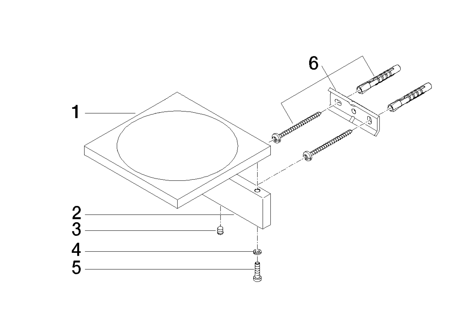 DO Seifenh., Wandmodell SERIENSPEZIFISCH 83410780 Dark Platinum gebürstet