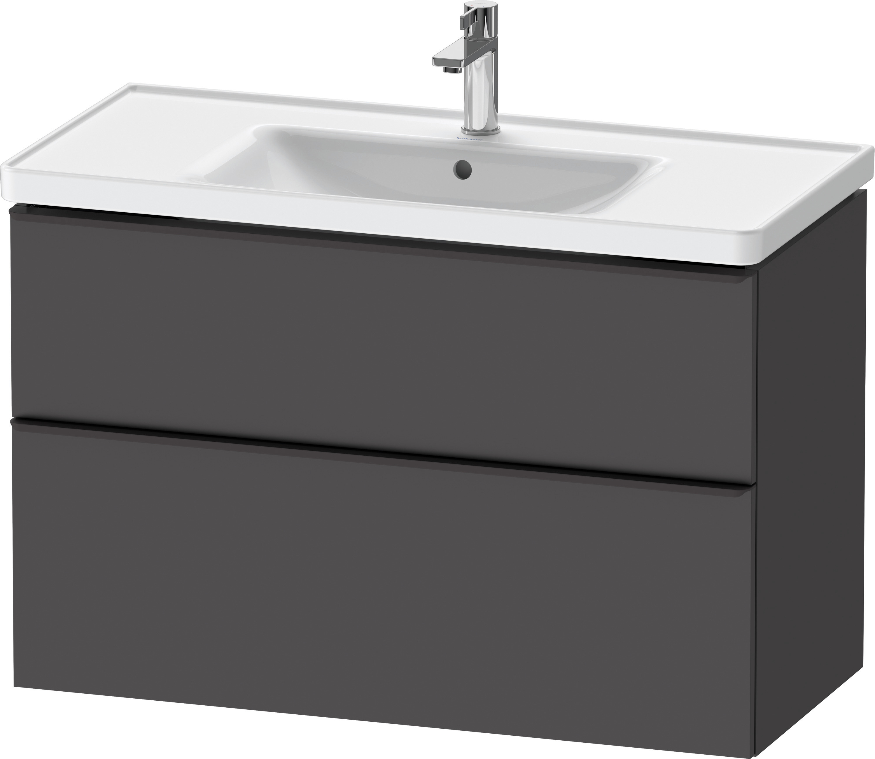 Duravit D-Neo WTU,Ausz:1,Schubk:1,GR:Dia.Schw 984x452x625mm,Wandh,Graphit Matt,Dekor