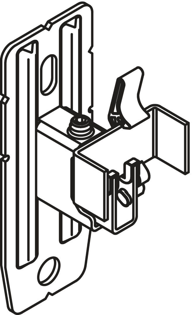 Wandkonsole variabel RAL 9016 WA 60-100 mm, weiß
