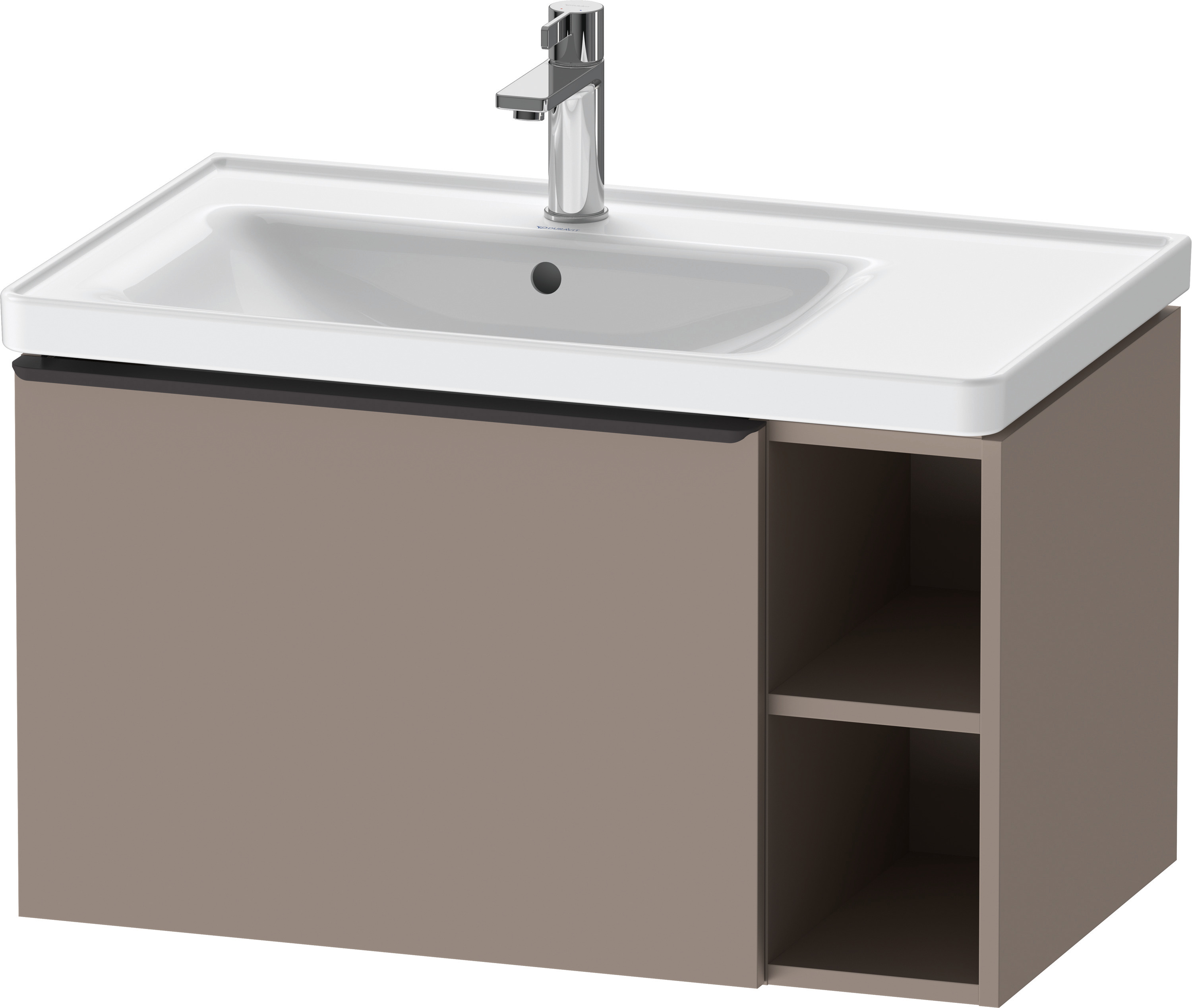 Duravit D-Neo WTU,Wdh,AZ:1,Fä.RE:2,Gr:Dia Sch 784x452x440mm,Basalt Matt, Dekor