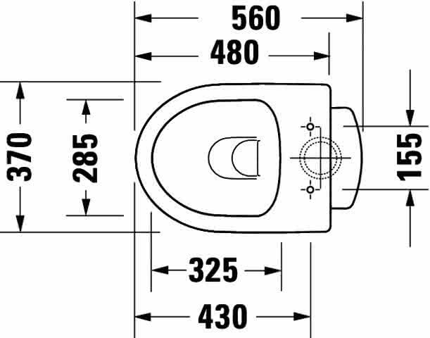 DU Stand-WC Duravit No.1,560mm,Weiß, rimless, TS, Abg.senkrecht, var.Zul.