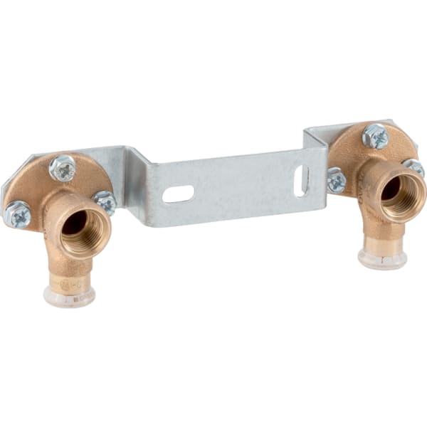 Geberit Mapress Kupfer Anschlusswinkel 90Gr vormontiert zweifach Rg d15-Rp1/2