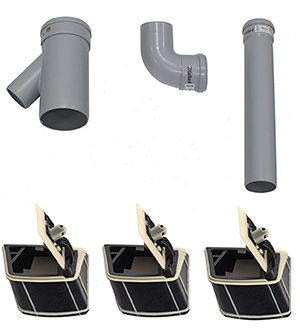 Vaillant Erweiterungsset 3er-Kaskade DN 130 PP f.ecoTEC plus/5-5 und COMPACT/4-5
