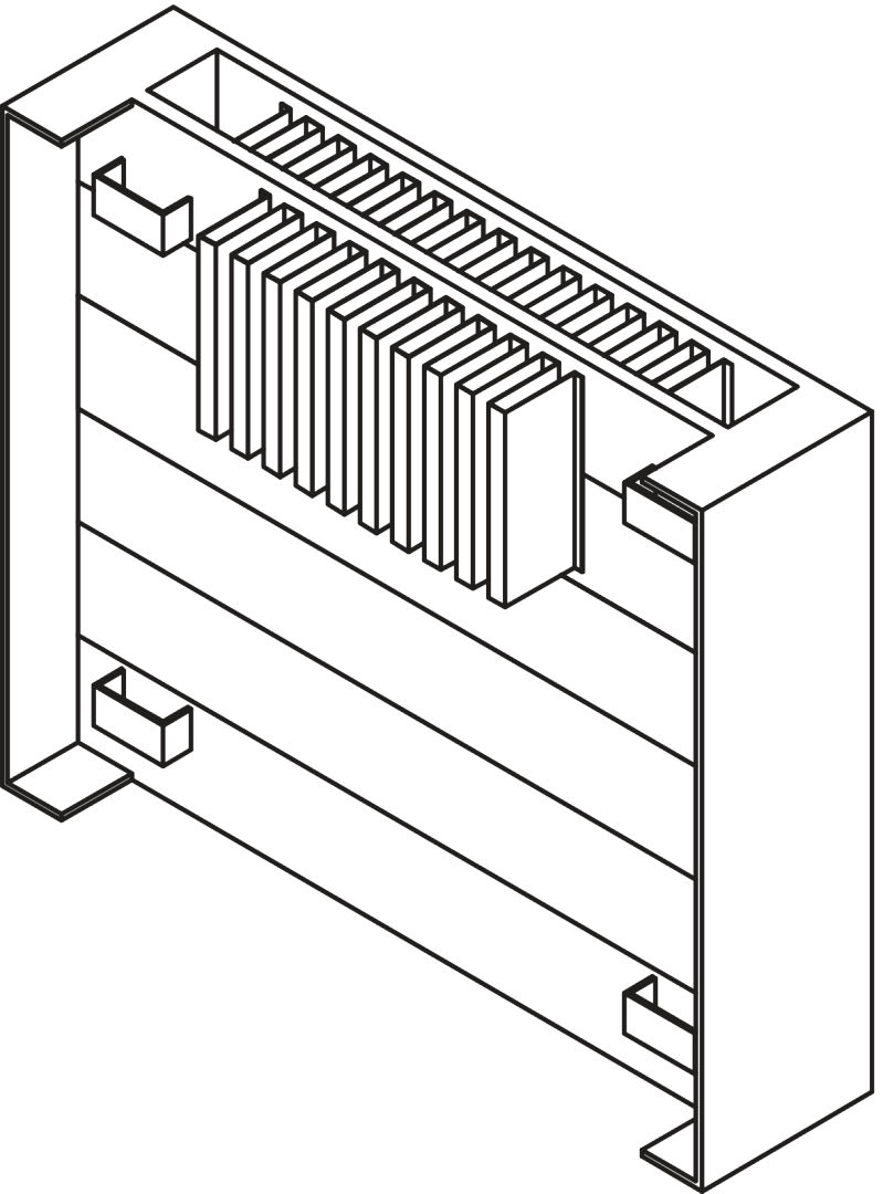Kermi Heizwand HHN Typ22 BH630x122x1000 QN1617,weiß,6bar,o.Abd,AB 12,LH260