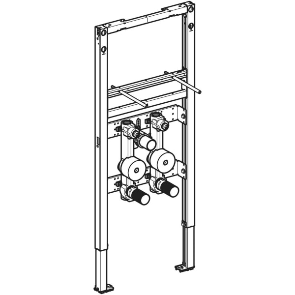 Geberit Duofix Element f. WT, 112cm Standarm. 2 WZ-Strecken, UP-KH u. Anschl. T-St.