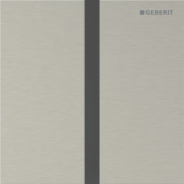 Geberit Typ 40 Abdeckplatte, eckig für UR-Strg. IR, nickel gebürstet /Etc