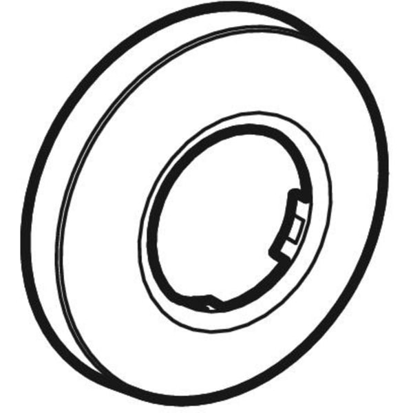 Geberit Wandrosette flach, d32 D:8,5cm, H:1,5cm, weiß alpin