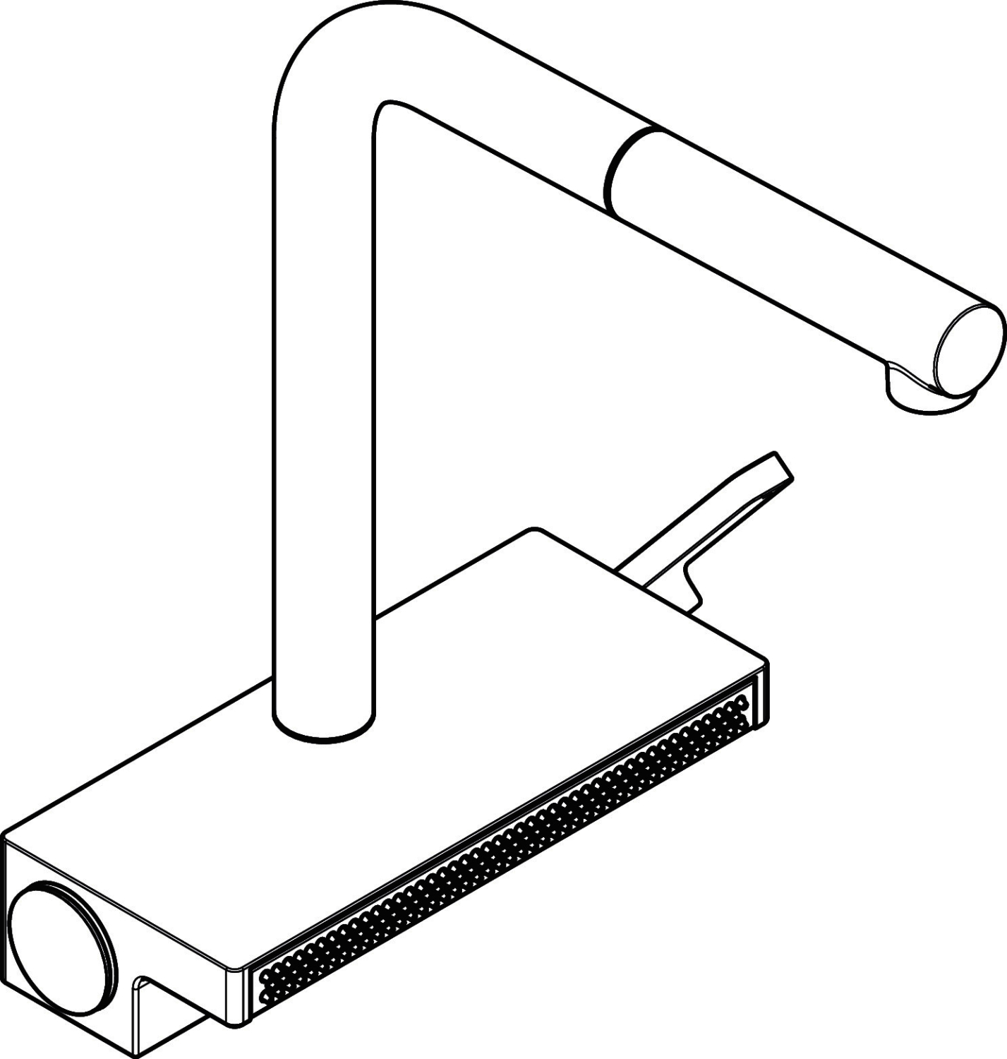 Hansgrohe Spültischmischer 250 Aquno Select M81 Ausziehauslauf 2jet sBox mattschwarz