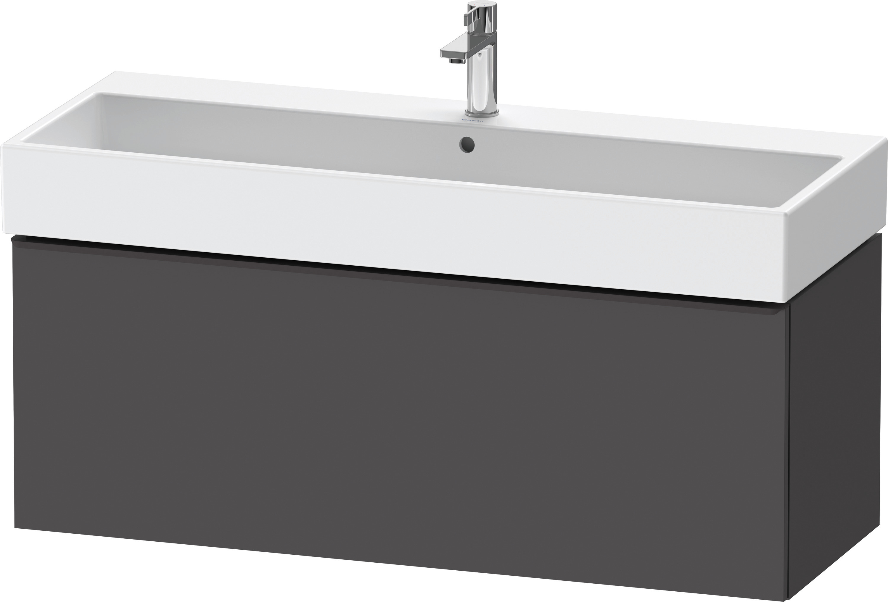 Duravit D-Neo WTU,Wdh,Ausz:1,Gr:Diamant Schw. 1184x442x440mm,Graphit Matt, Dekor
