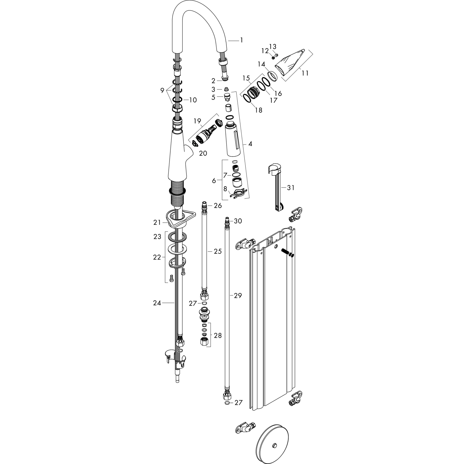 Hansgrohe Spültischmischer 160 Talis M51 Ausziehbrause 2jet sBox edelstahl-optik
