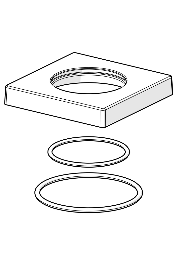 Hansa Ros. HANSA 59914209 75x75 mm chr Hansa Ros. HANSA 59914209 75x75 mm chr