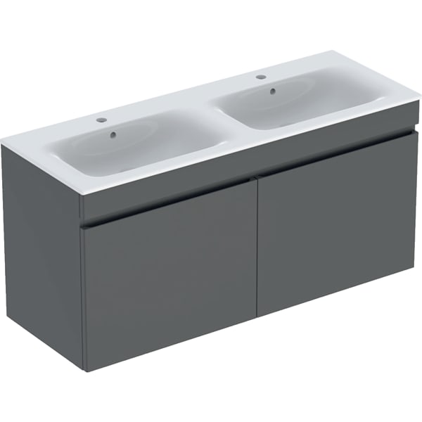 Geberit Renova Plan Set DMWT m. US, 2 Schubl. 130x62,2x48cm, lava/KeraTect