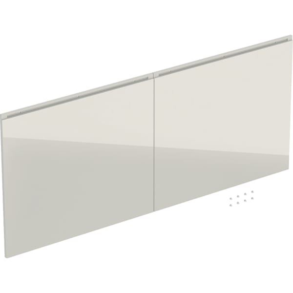 Geberit Schubladenfronten Set für Acanto Unterschrank f. WT B:120cm, sand-grau