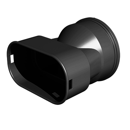 Wolf Adapter Flachkanal 50x100 zum Anschluß an Luftverteiler