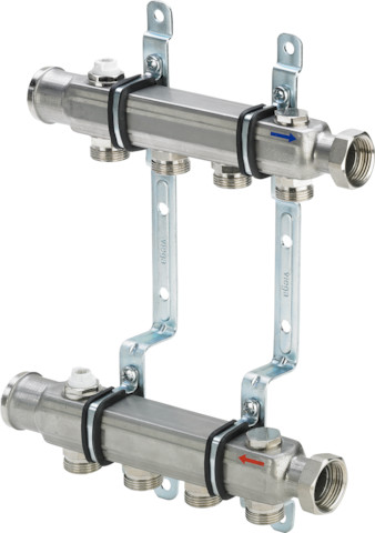 Viega Verteiler 1078 in 2 fach aus Edelstahl