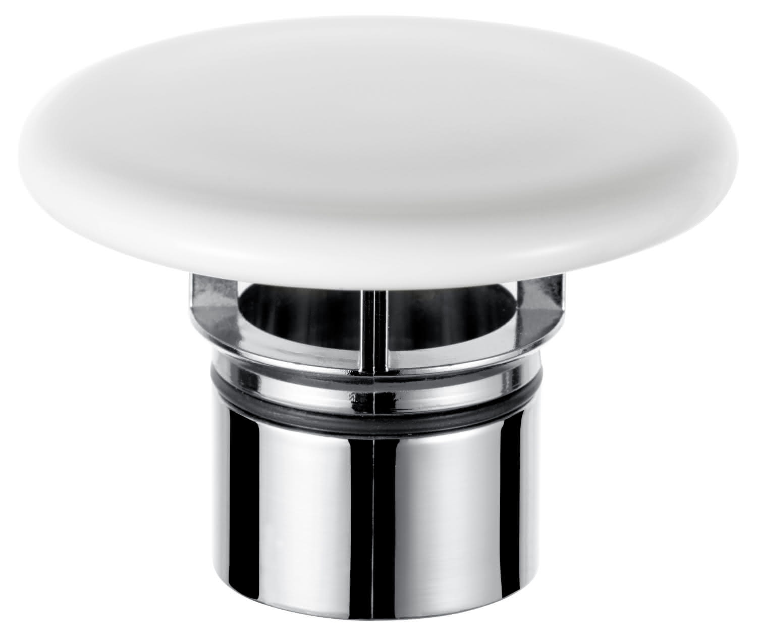 KEUCO Ventilabdeckung Armaturenzub. 59990, f.Ab- u.Überlaufsystem Clou,Keramik weiß