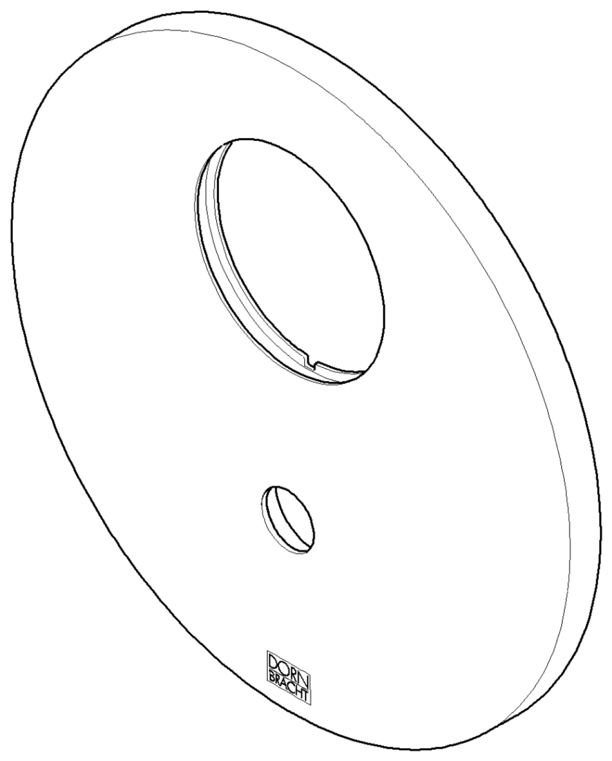 DO Rosette für Wanne ERSATZTEILE 091102261 D 150 x 9 mm Chrom