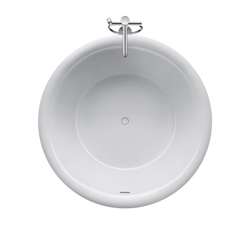 Duravit White Tulip BW Rund 1400x1400,Freist. Acryl,Nahtl.VK, Rückenschr.umlauf.,Weiß