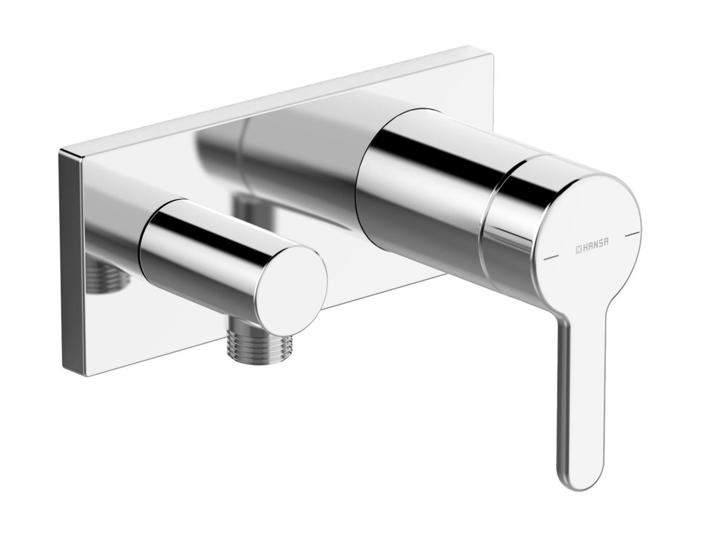 Hansa EHM FM-Set f. Brausebatt. HANSADESIGNO Style 4450 Ros. eckig chr