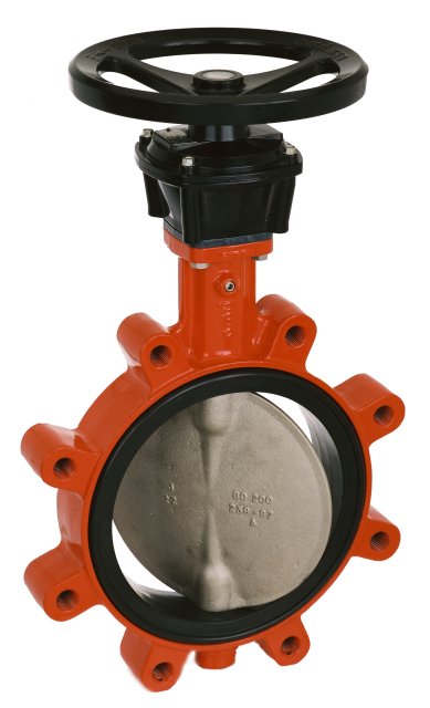 KSB Absperrklappe BOAX-SF,Gewindeflansch Getriebe MA12, PN10/16 DN 80, Nitril