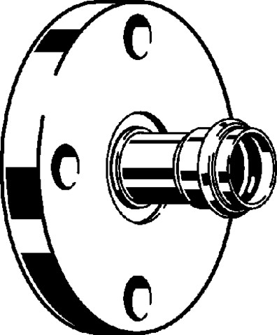 Viega Flanschübergang Sanpress Inox 2359 in 54mm(DN50) Edelstahl