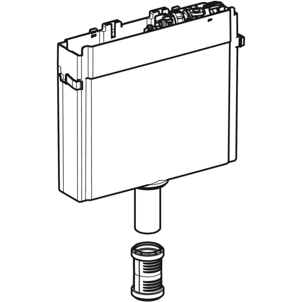 Geberit Set Technischer Spülkasten zu Monolith Sanitärmodul für WC