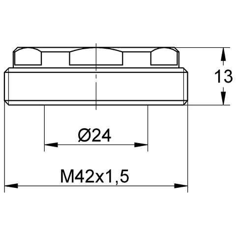 GROHE Zentralverschraubung 440421 für Eichelberg Kartuschen K35mm