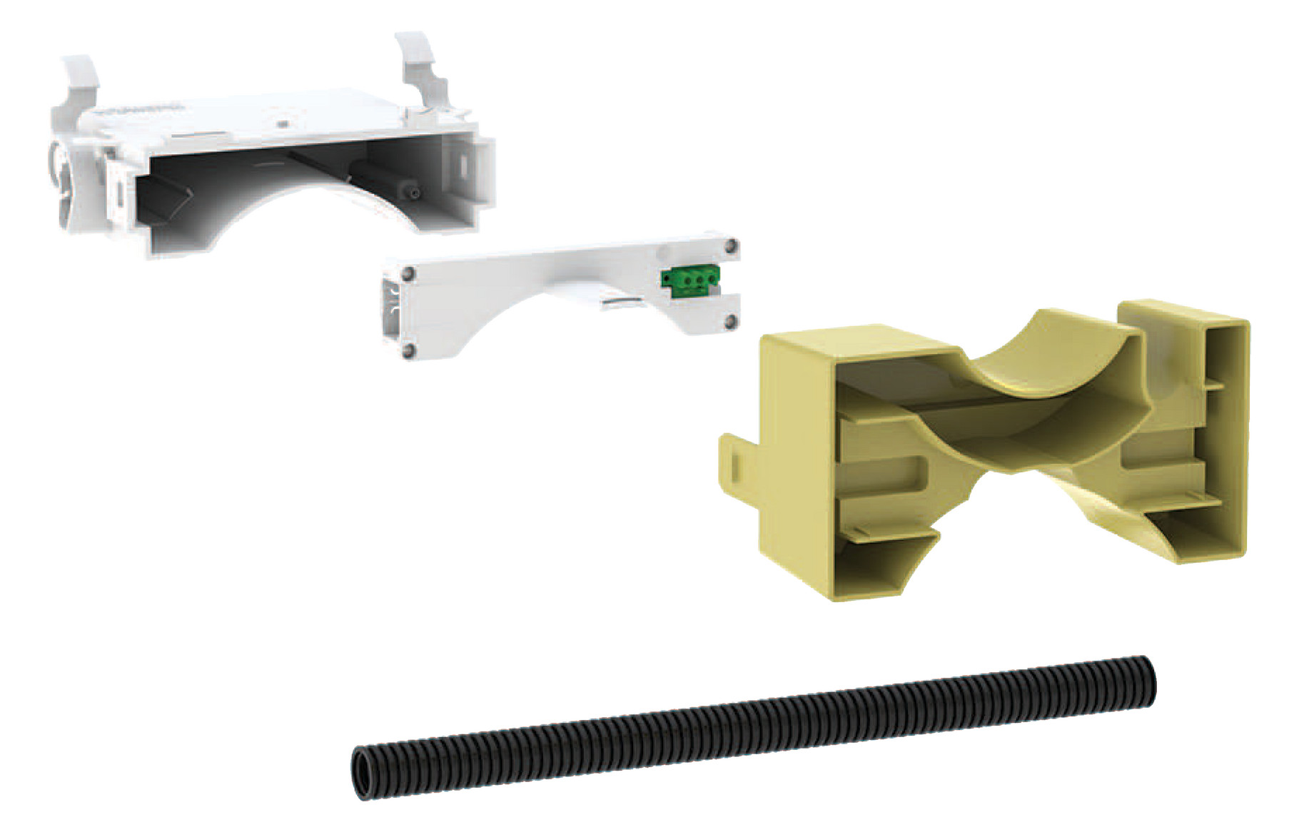 Geberit Set Power & Connect Box, mit Zwischenboden mit Anschlussklemme 