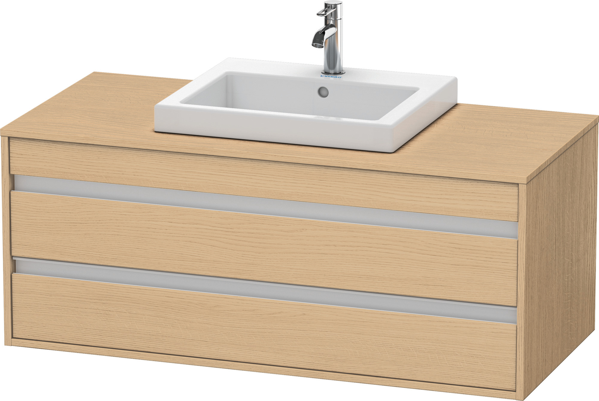 Duravit WTU wandhängend Ketho 550x1200x496mm 2 SchKa, für EBWT mi., Eiche Natur