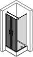 HP DA Classics 2 4-Eck PTS 90 H:2000 silber hochglanz klar