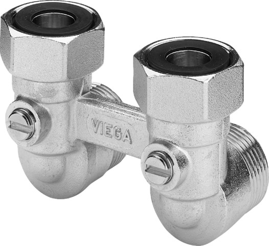 Viega VHK-Anschlussstück 1097.5 in G3/4 x 50mm Messing vernickelt