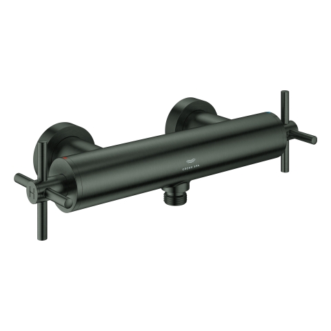 GROHE 2-Griff-Brausebatt. Atrio 26895 Wandmontage Kreuz-Gr. hard graphite geb.