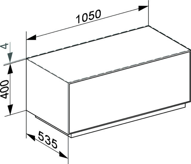 KE SB Standm. Edition Lignatur 33321 1 Ausz. Eiche wi./Gl. ws sat.