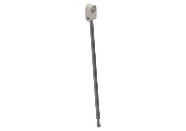 HEWI Bodenstütze f.SK-Griffe 801.50., L:527mm, Edst., Anb. farbig reinweiß