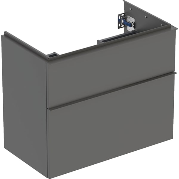 Geberit iCon Unterschrank f. WT, verk. Ausld. 74x61,5x41,6cm, 2 Schubl., lava