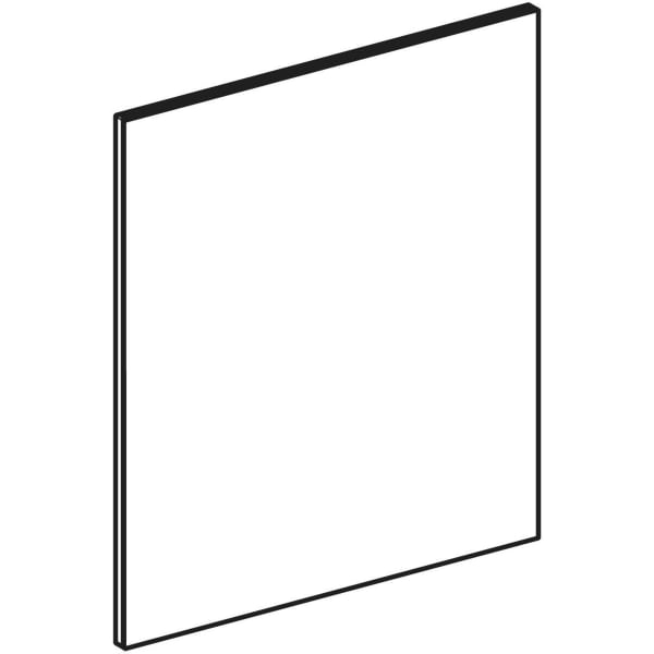 Geberit Schubl.-Front f. Acanto Seitenschrank mit 2 Schubl., B:45cm, weiß hochglänzend