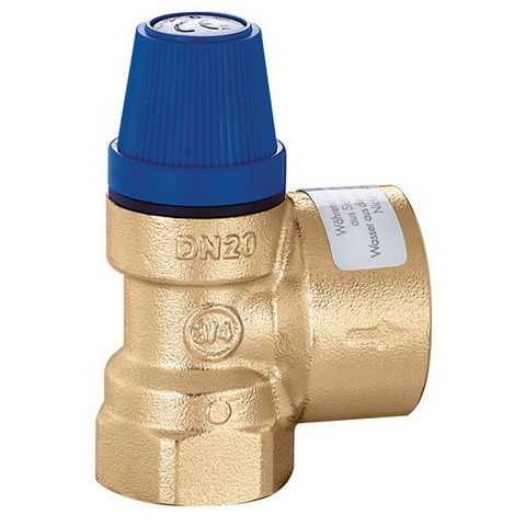 CA Membran-Sicherheitsventil 1/2" x 3/4", 6 bar für Brauchwasser