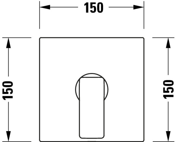 Duravit Manhattan Einh.Brausemischer UP Eckig Keramikmischsystem, Chrom HG