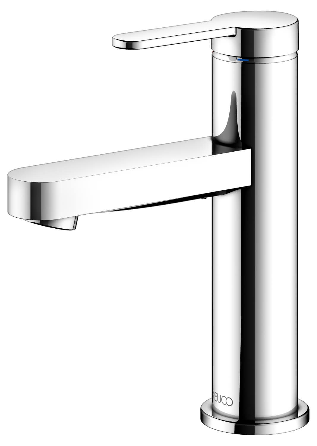 KEUCO EHM-WT-Mischer 100 IXMO 59502 o.Zug.-Ablgrt. Flat, Rosette r/e verchr.