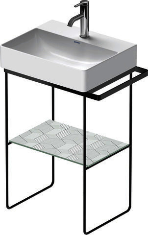 DU Metallkonsole BS DuraSquare 235350 höhenverst.+50mm,HTH li./re., Schwarz M.