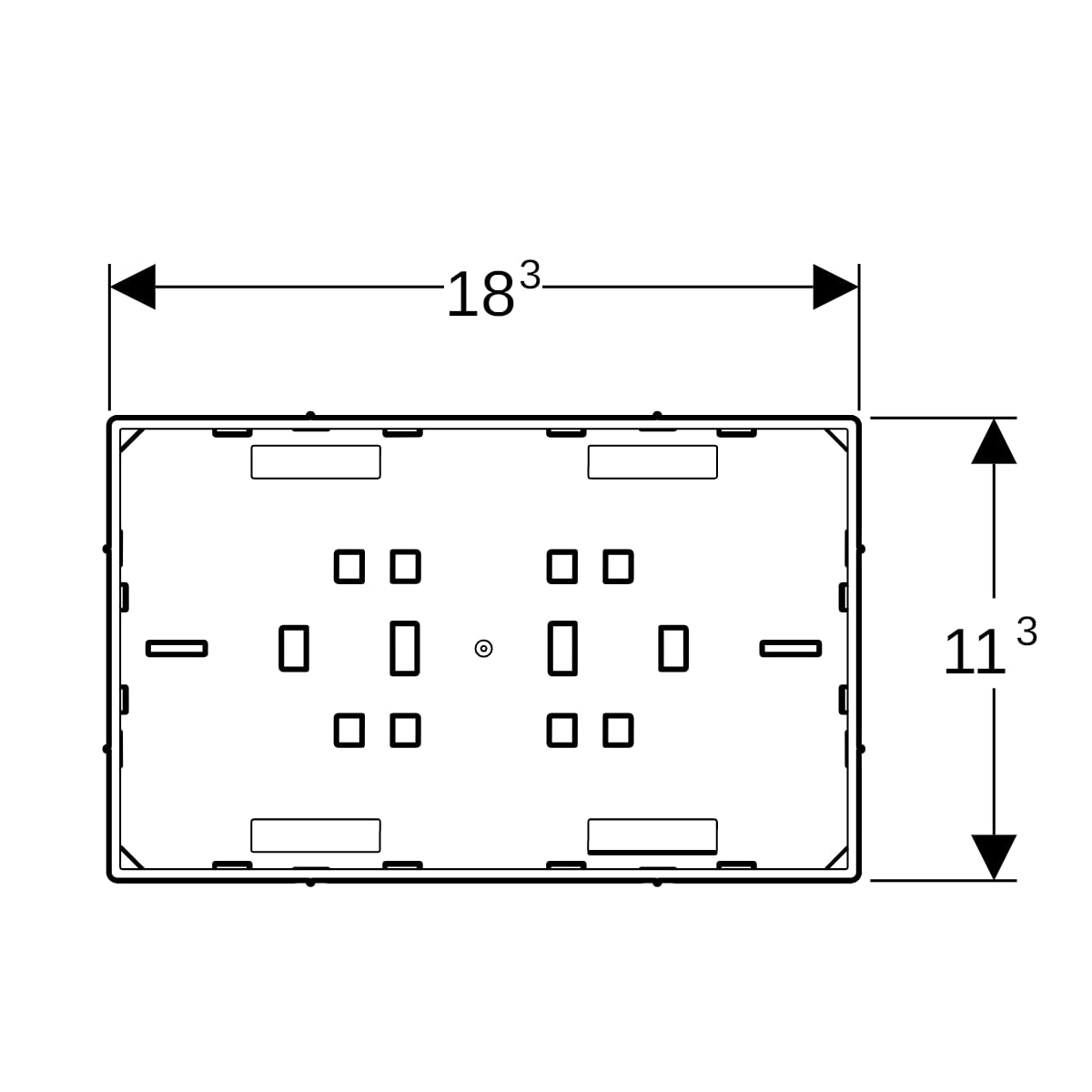 Geberit Omega Abdeckplatte flächenbündig, Sichtrahmen, kundespez.
