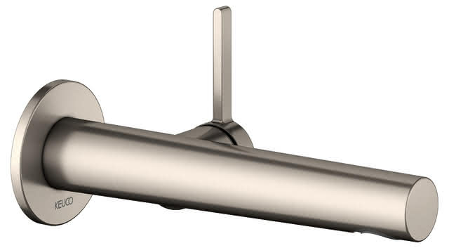 KEUCO EHM-WT-Mischer UP Edition 400 51516, f. W.-Mont. Ausl. 197 mm Nickel geb.