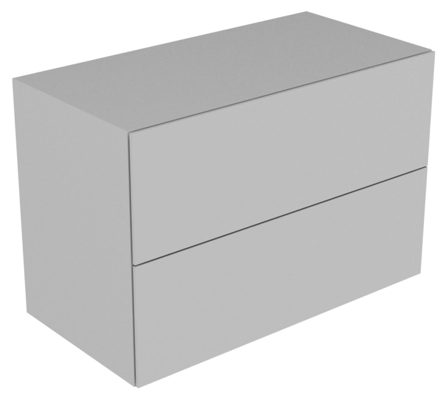 KEUCO Sideboard Edition 11 31325, Beleucht. 2 Auszüge, anthrazit/Glas anthrazit