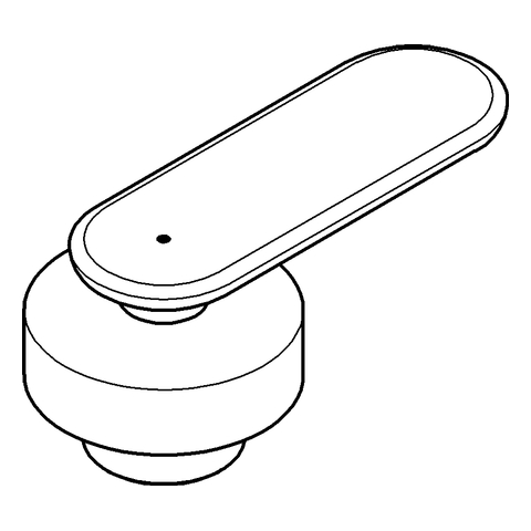 GROHE Griff 48015 Markierung blau für Veris moon white