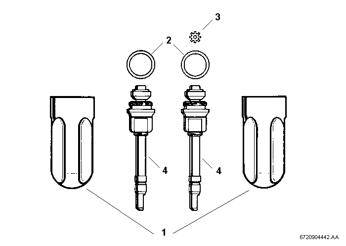 BOSCH Ersatzteil TTNR: 8738721407 Zapfventile Set