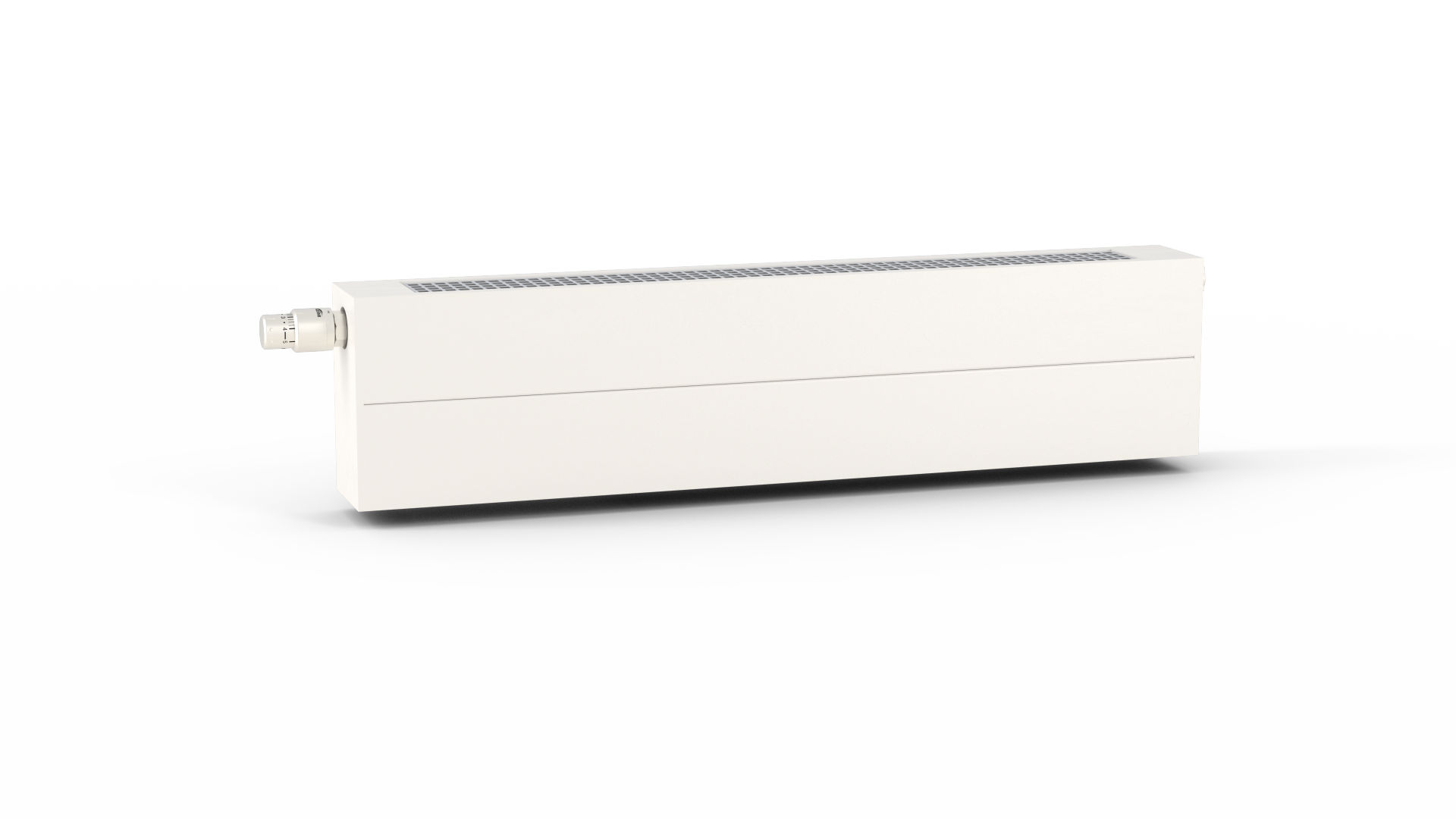 Kermi V-Konvektor Typ21 BH140x72x2400mm QN1303, weiß, 6 bar, o. Abd., Vent. re