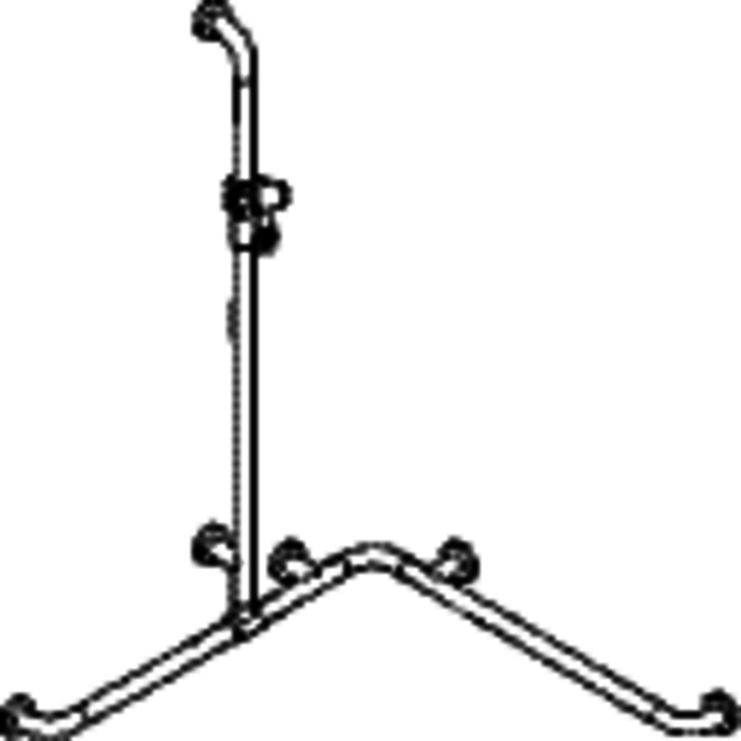 HEWI Dusch-Wannenhdl.m.Br.H.St.,AM:1100, W1/2:762, antimikrobiell signalweiß