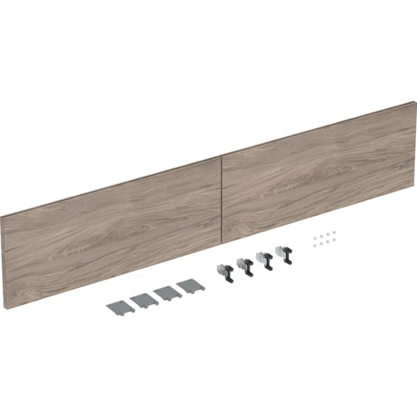 Geberit Schubladenfront Set (2 St.) für iCon US für DWT B:120cm, Nussbaum hickory